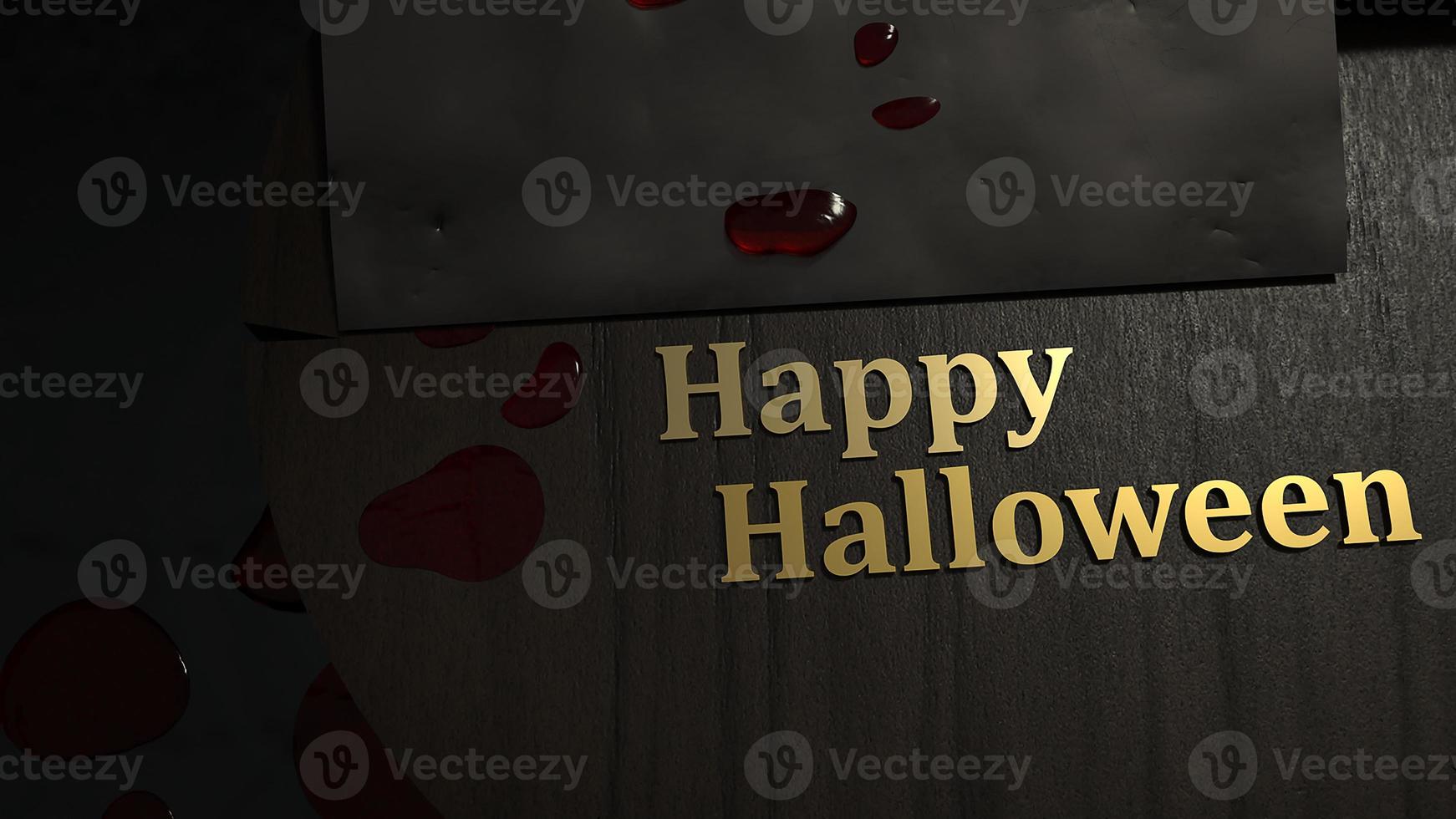 cleaver knife and blood for halloween concept. photo