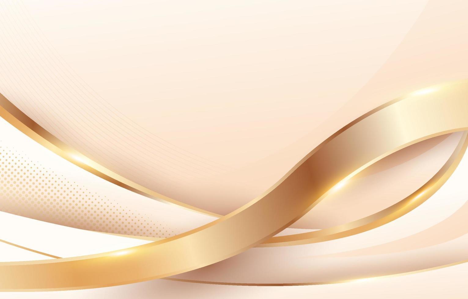 Luxury Elegant Gold White Background vector