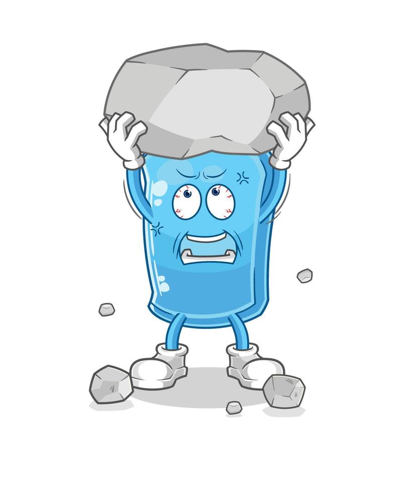 ski board character mascot vector