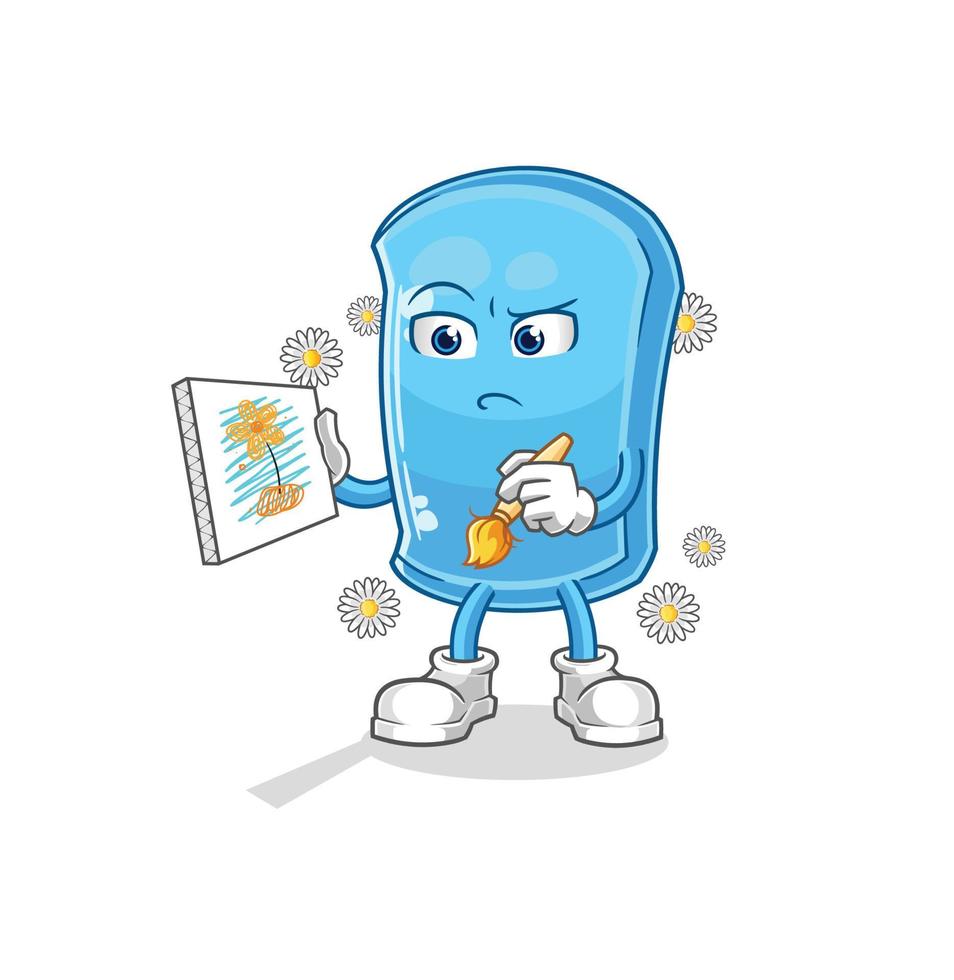 ski board character mascot vector