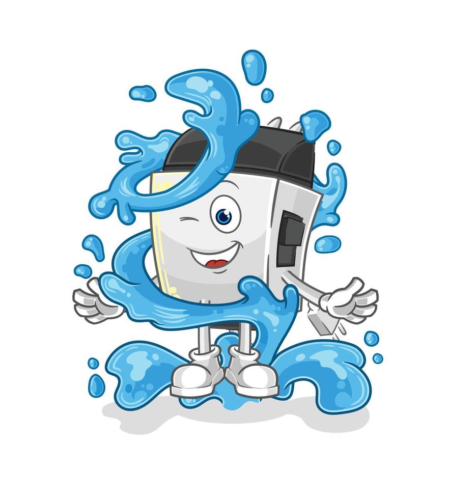 hair clipper mascot vector