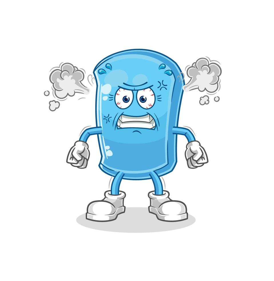 ski board cartoon character vector