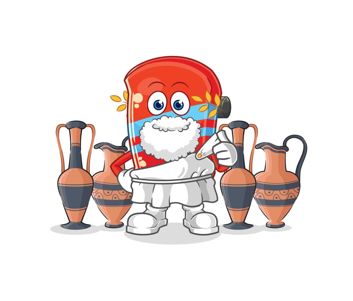 personaje de dibujos animados de patineta vector