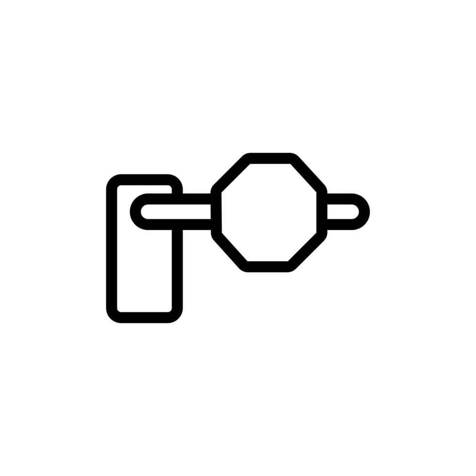 toll road icon vector. Isolated contour symbol illustration vector