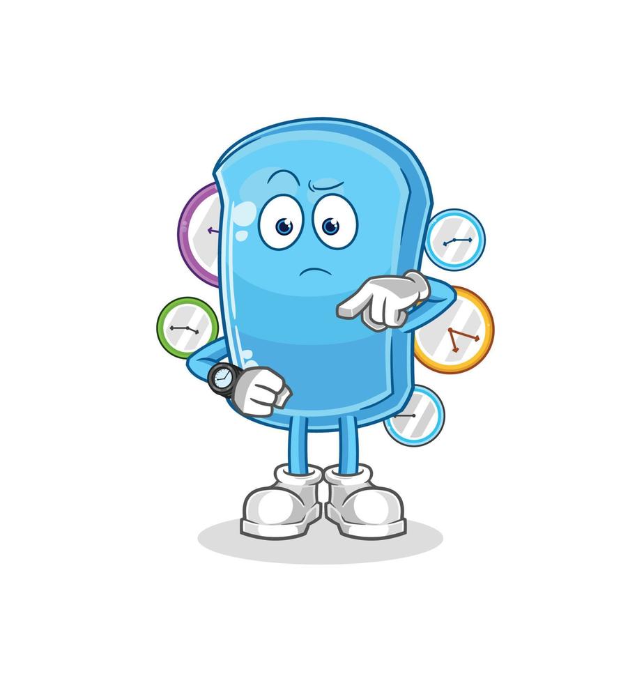 ski board character mascot vector