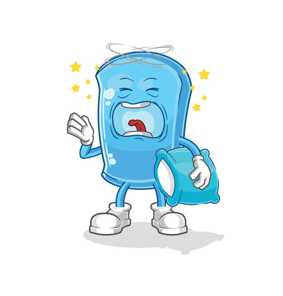 ski board cartoon character vector