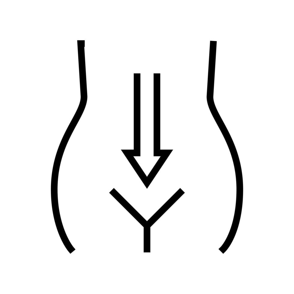digestion system line icon vector illustration