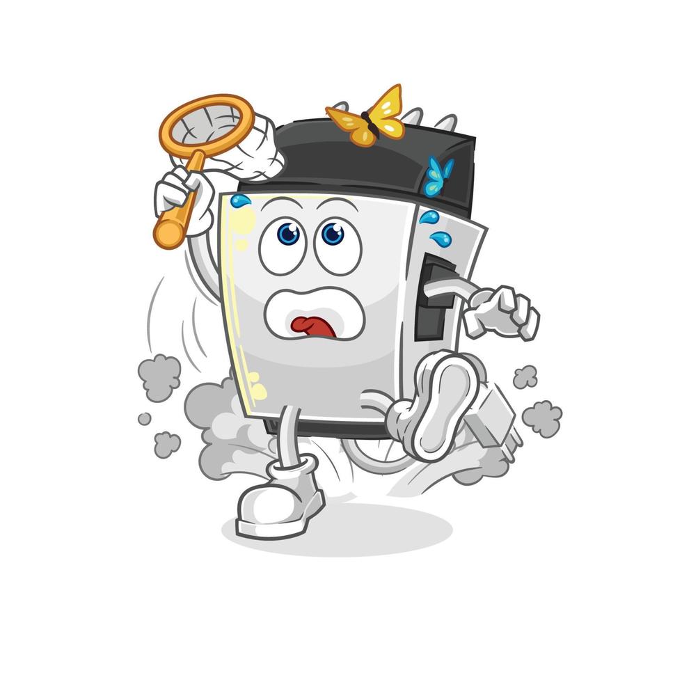 hair clipper cartoon character vector