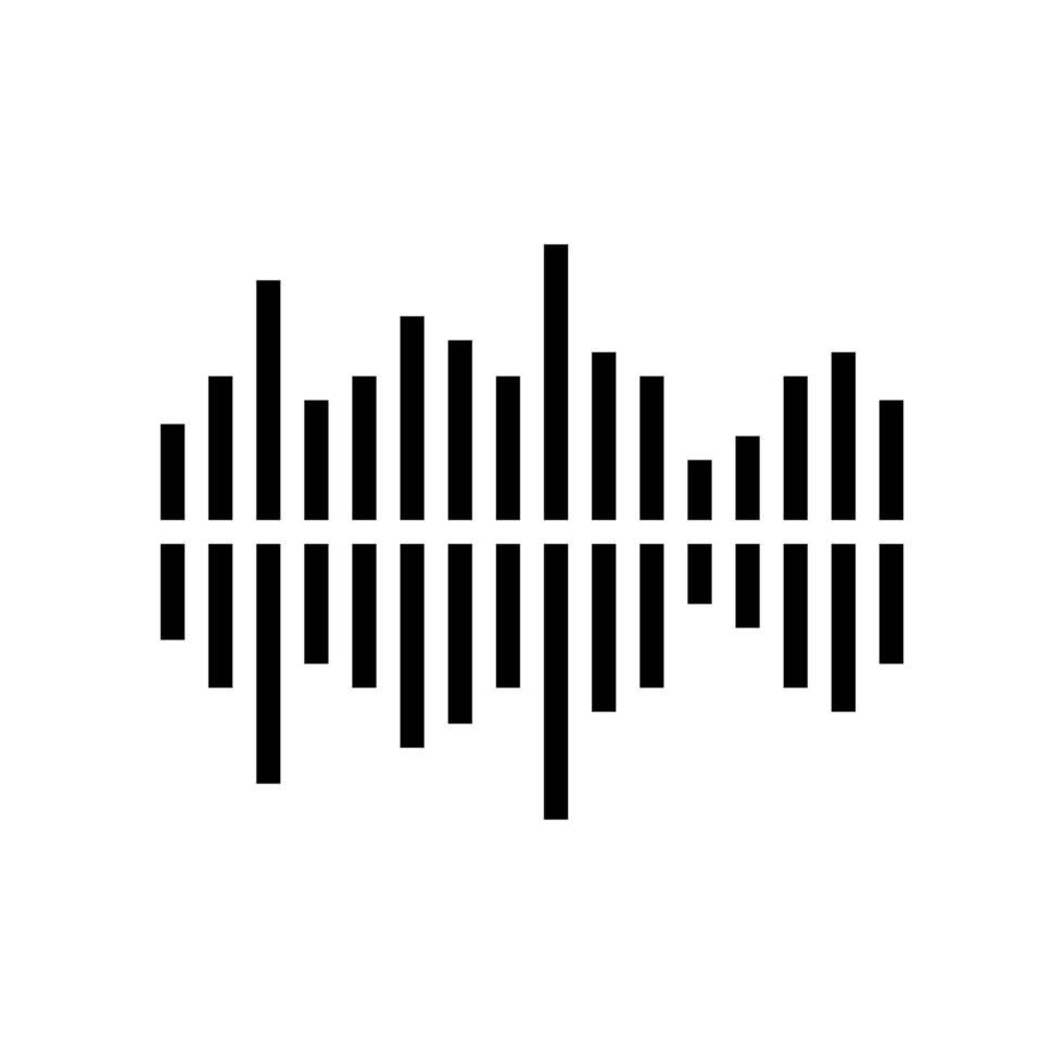 ilustración de vector de icono de color de ruido de frecuencia