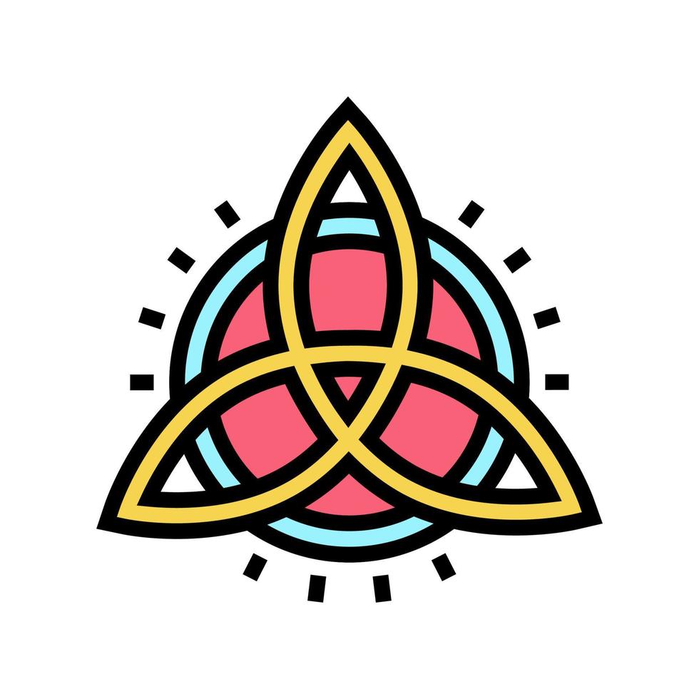 symbol astrological color icon vector illustration