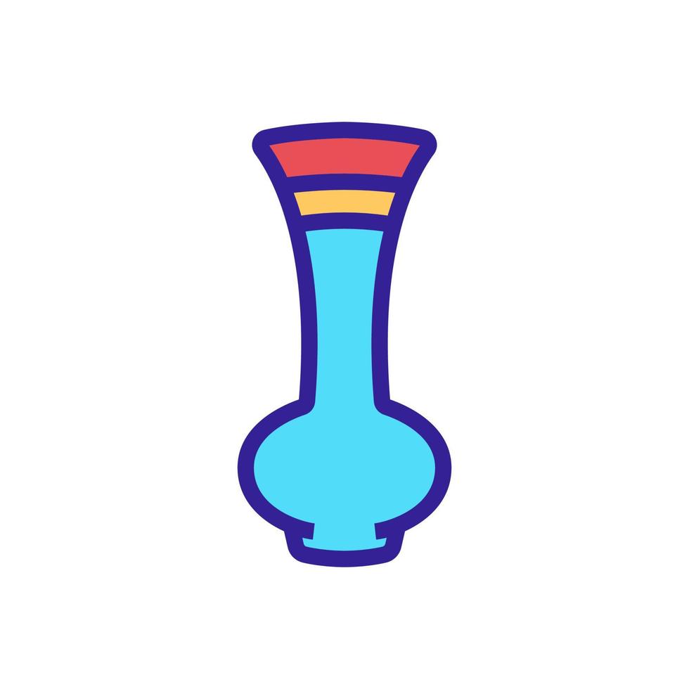 genie shaped vase icon vector outline illustration