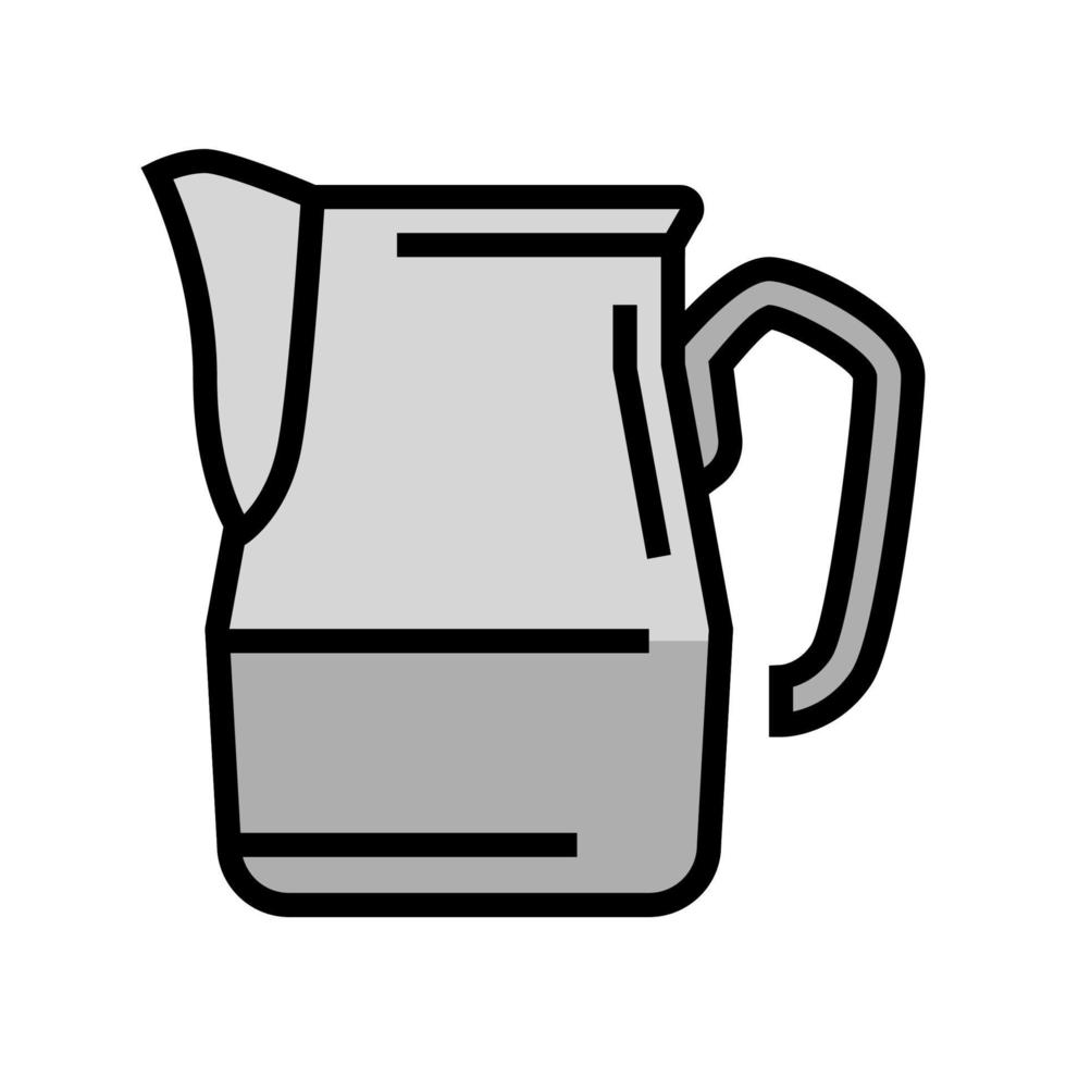 jarra utensilio color icono vector ilustración