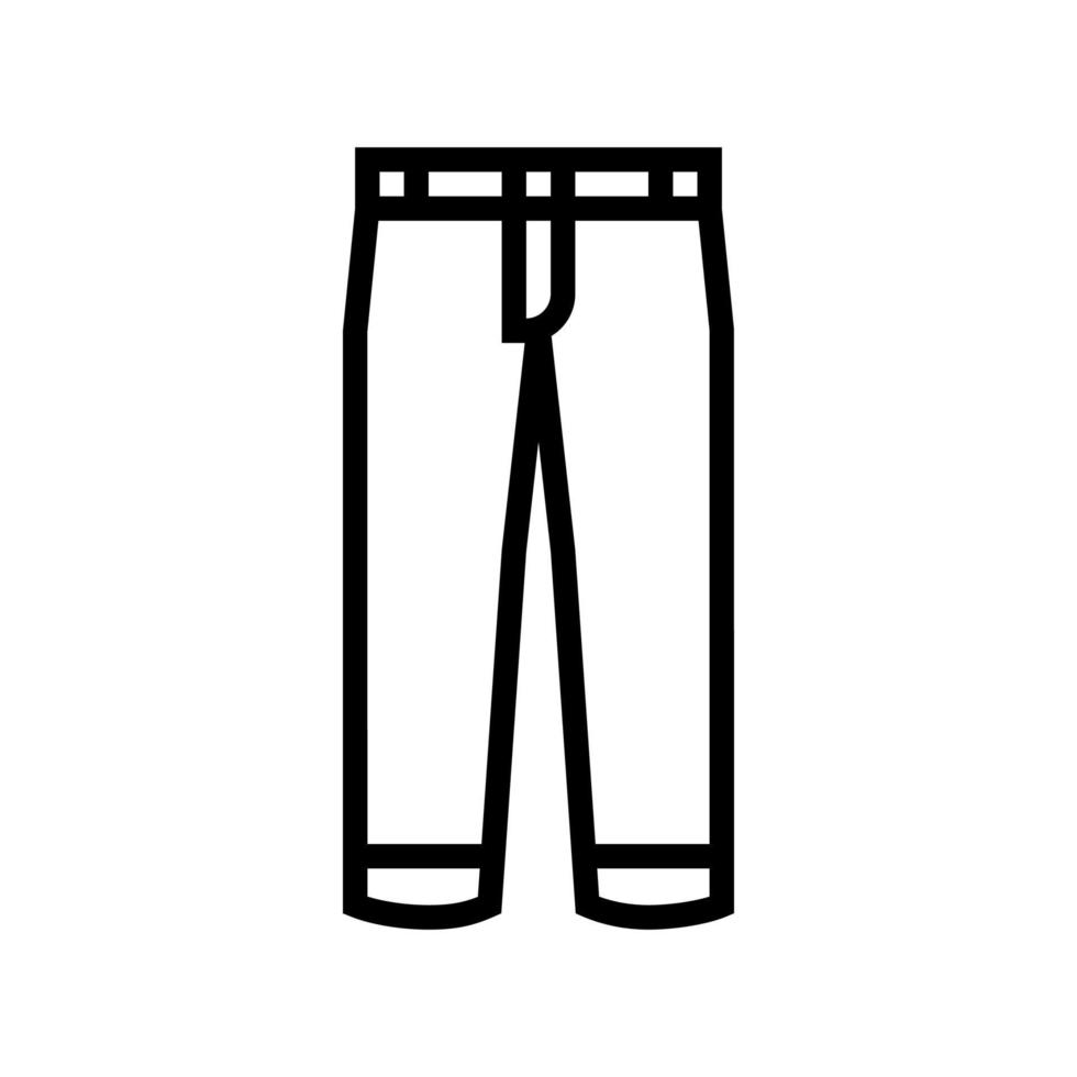 pantalones niño ropa línea icono vector ilustración