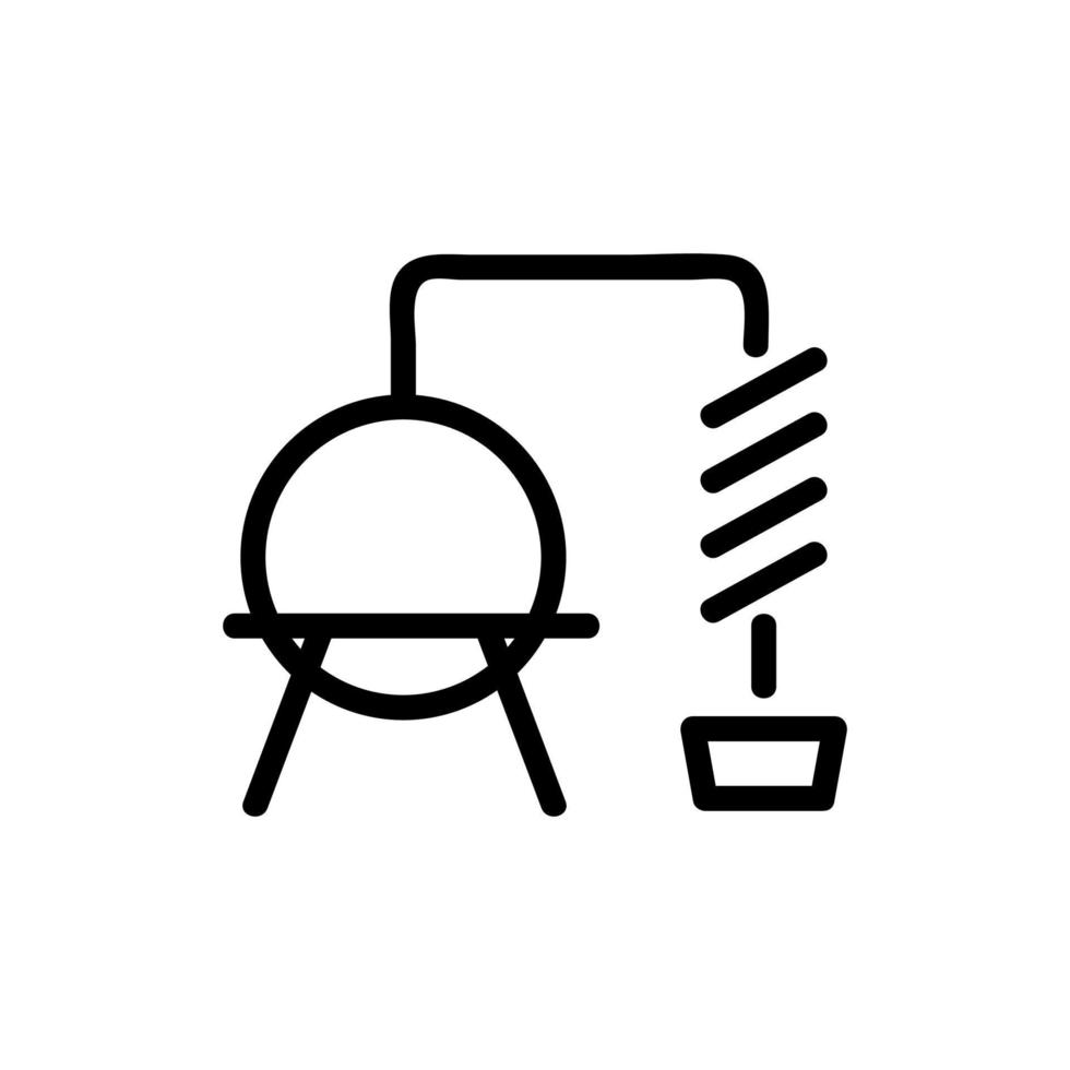 The distiller icon is a vector. Isolated contour symbol illustration vector