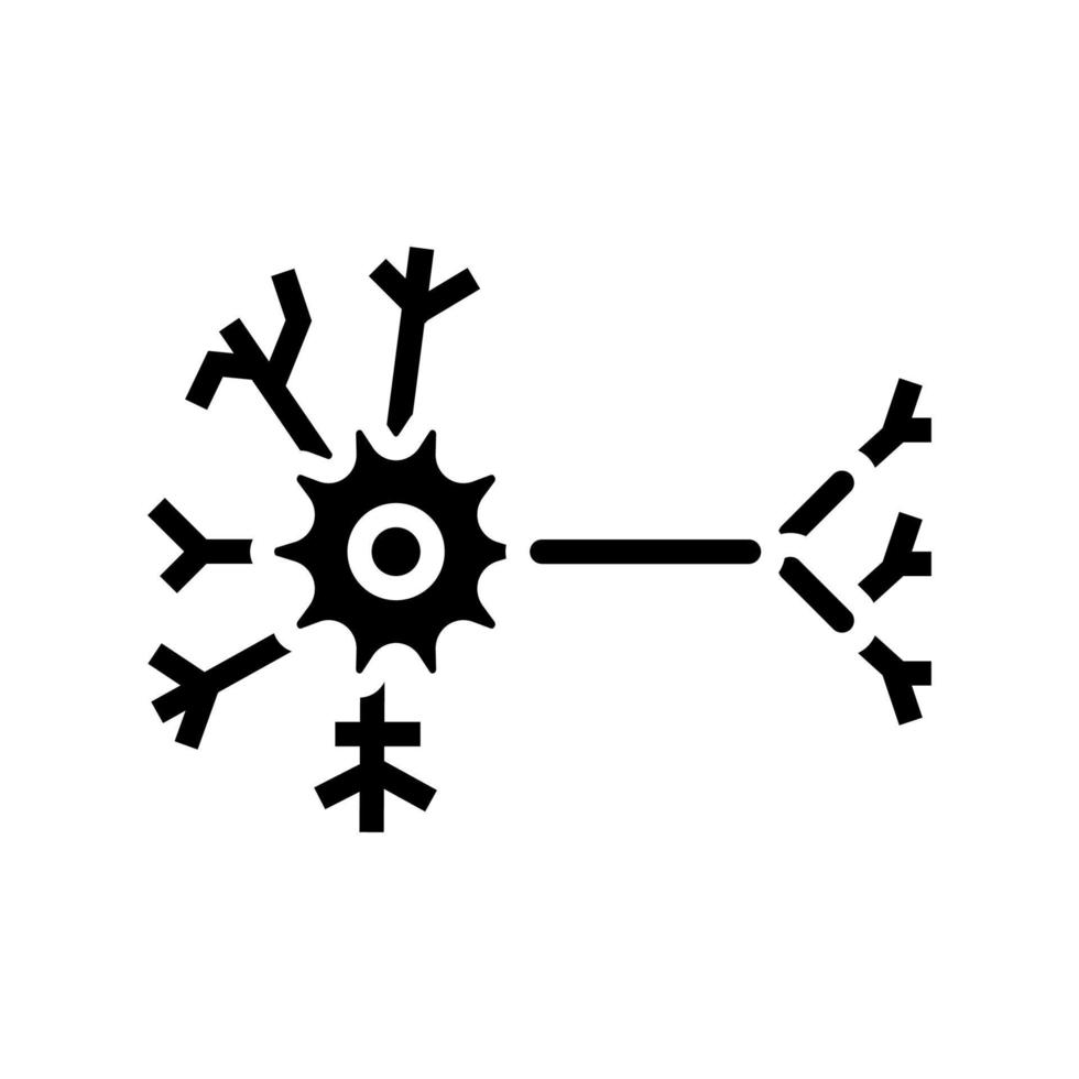 biological model neural network glyph icon vector illustration