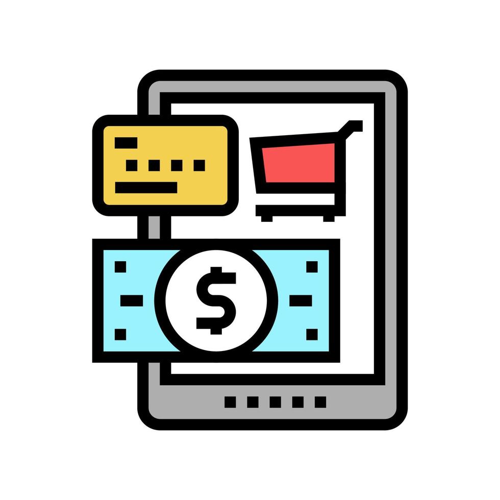 payment option color icon vector illustration