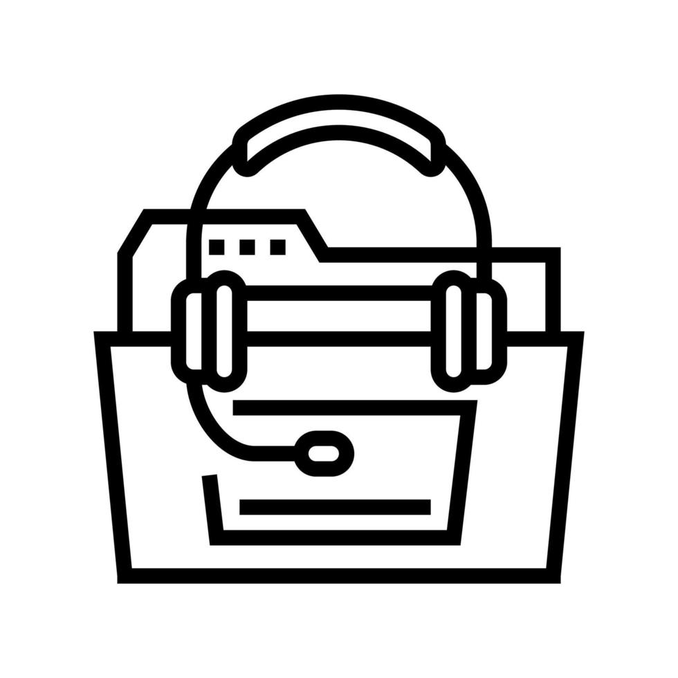 online support line icon vector illustration