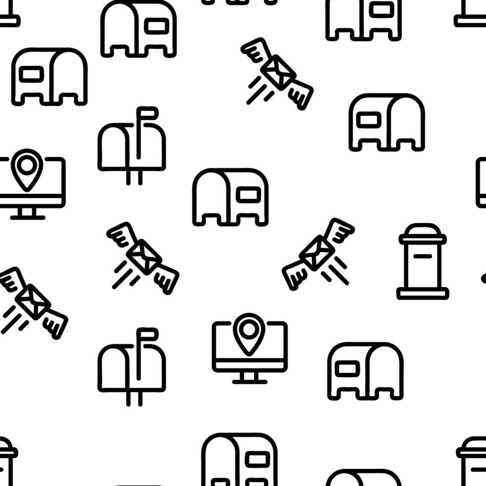 Post Company Vector Seamless Pattern 10347505 Vector Art at Vecteezy