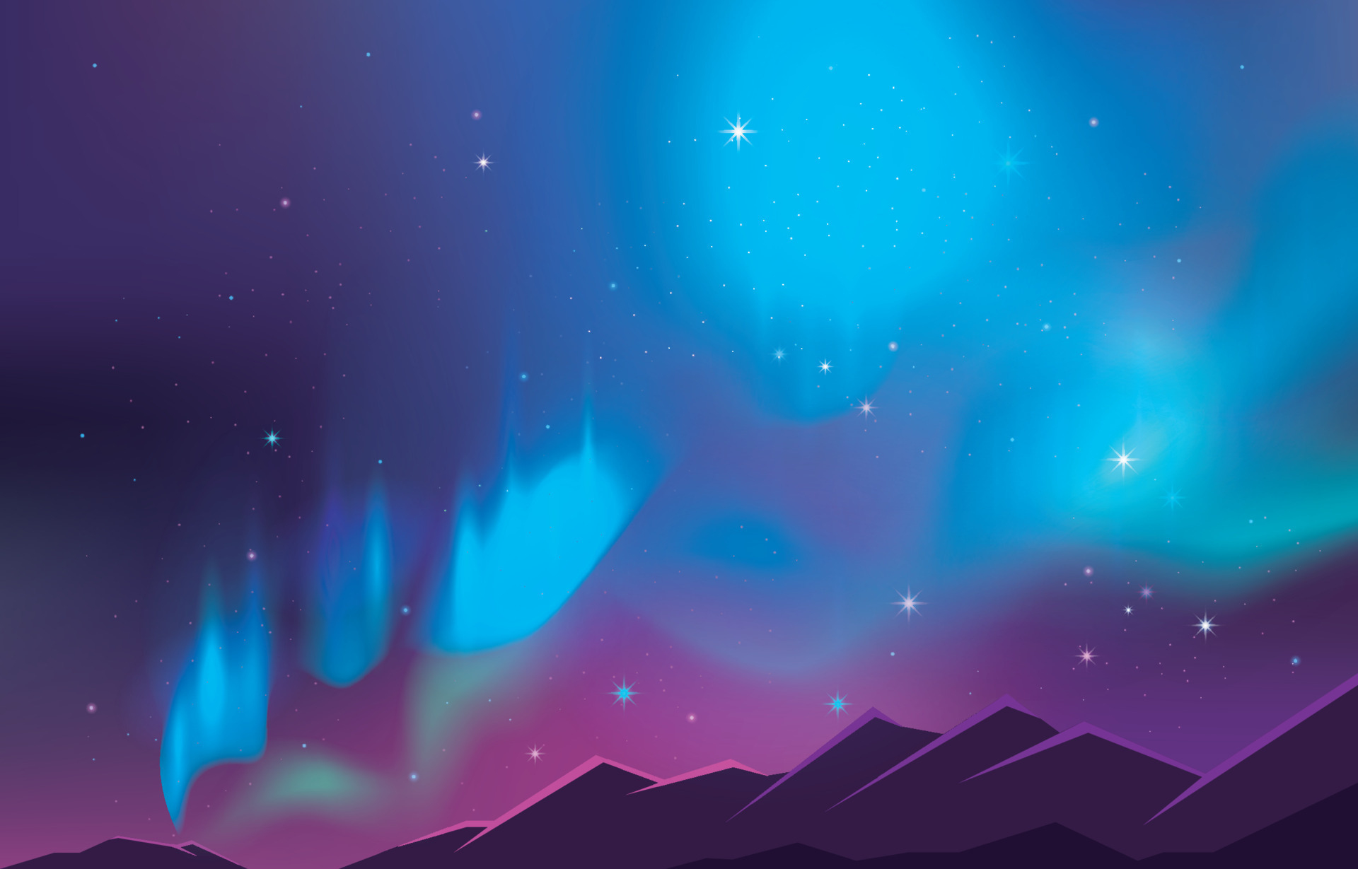 aurora luz del norte hermoso fondo de cielo nocturno 10347581 Vector en