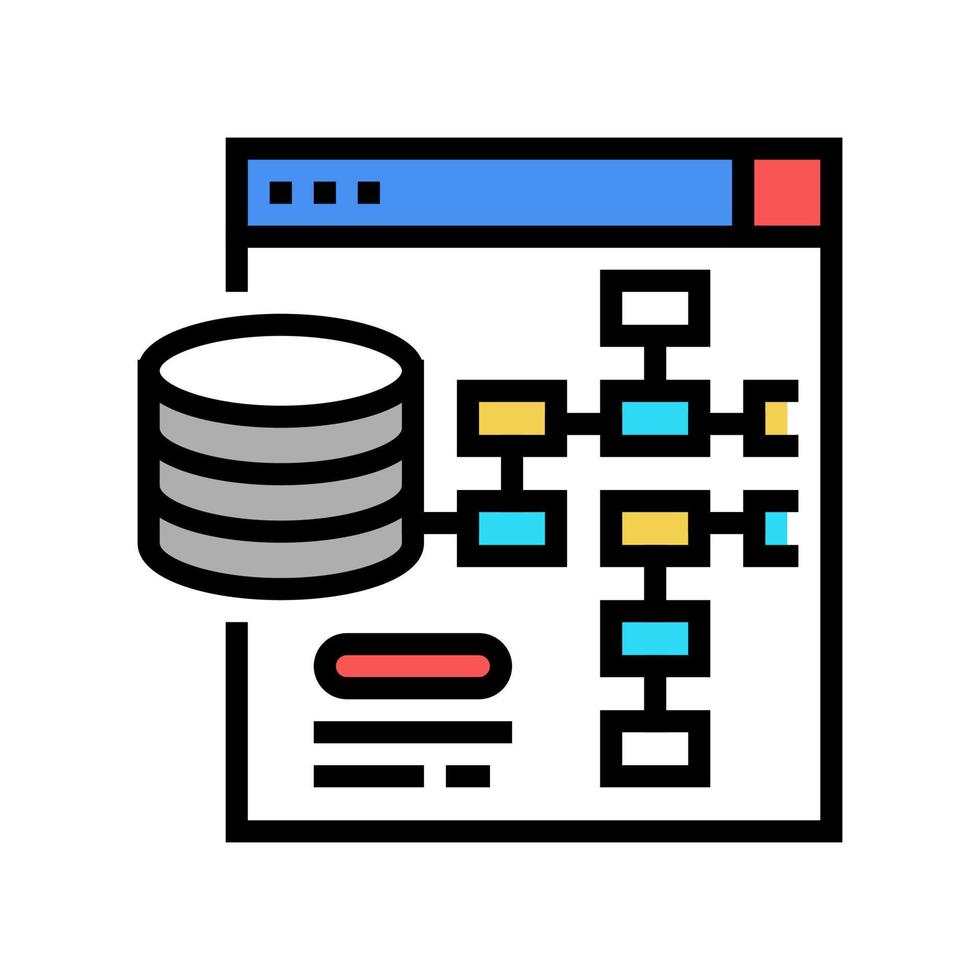 digital processing color icon vector illustration flat