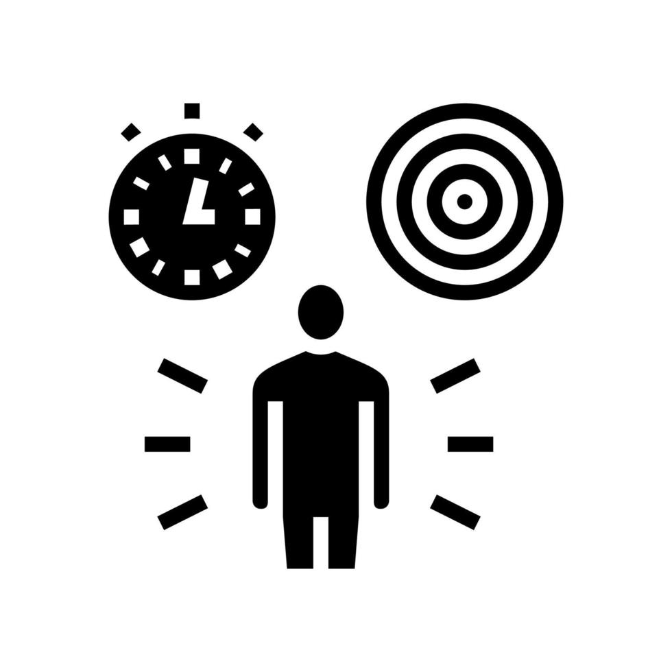 responsibility soft skill glyph icon vector illustration