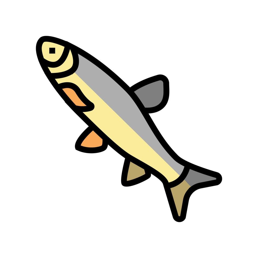 grass carp color icon vector illustration