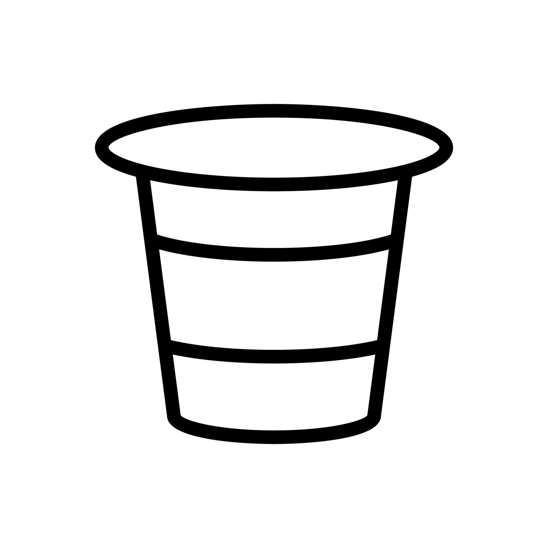 the yogurt in the Cup icon vector outline illustration 10347879 Vector