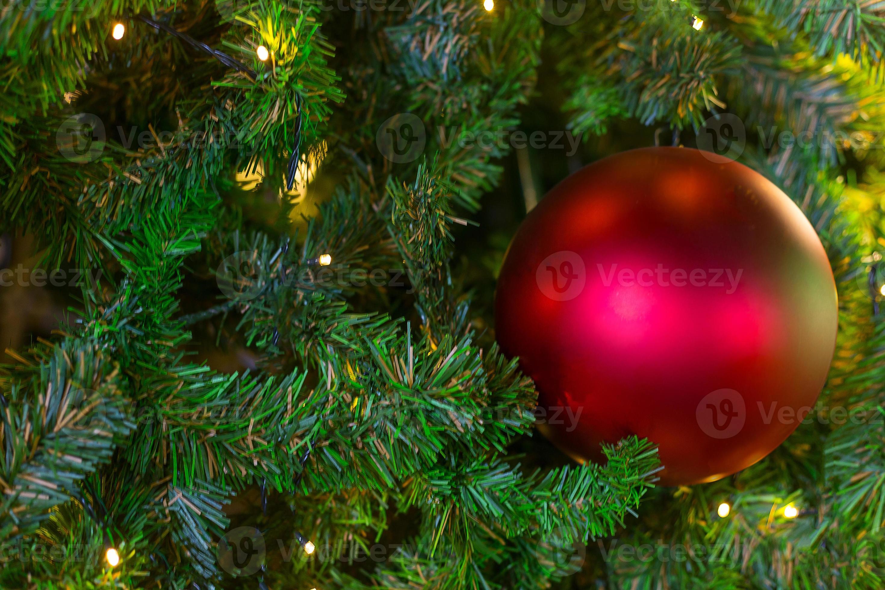 The Christmas ball on tree for background. 10347890 Stock Photo at Vecteezy