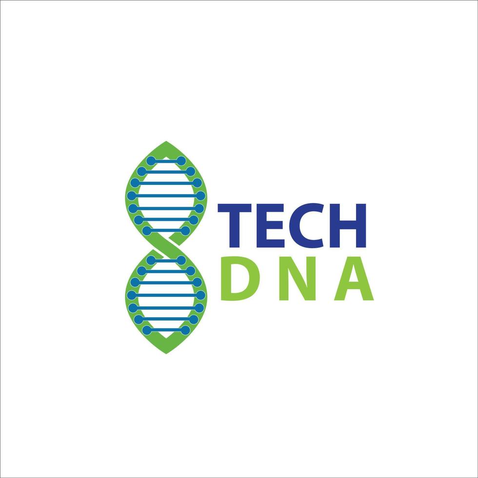 technology DNA with company name vector