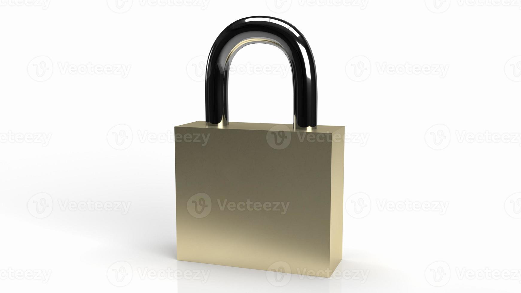 The master key on white background for security content 3d rendering. photo