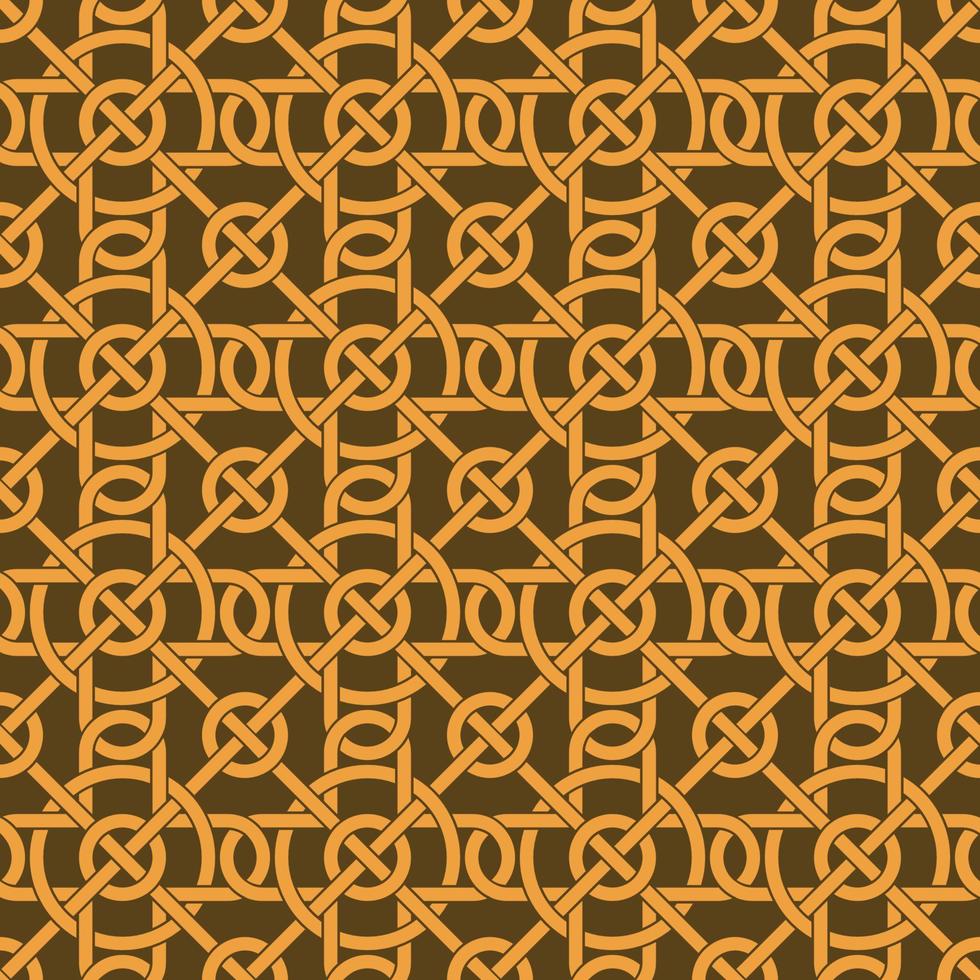 Celtic Knots Inspired Seamless Pattern Background vector