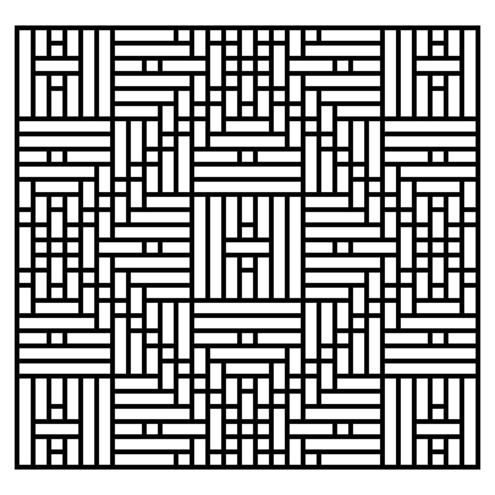black and white abstract geometric decorative pattern vector