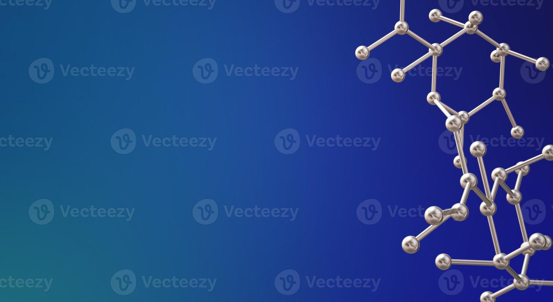 molecule 3d rendering for  science  content. photo