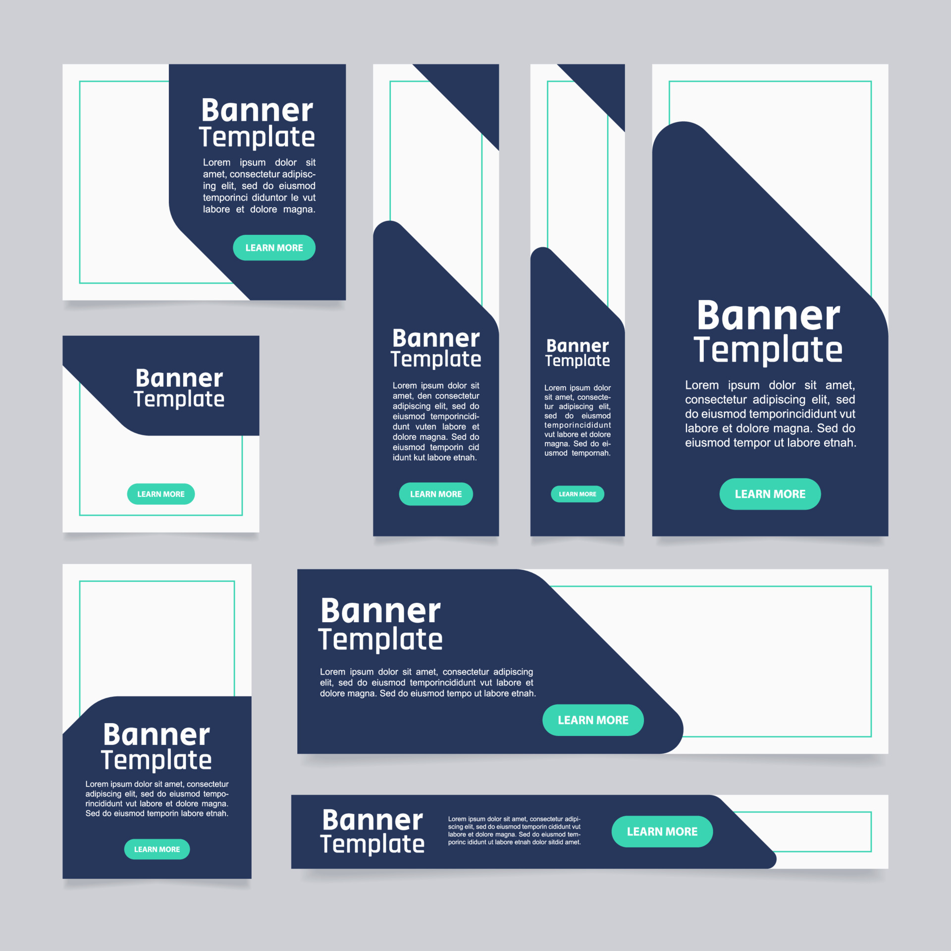 University educational program web banner design template. Vector flyer