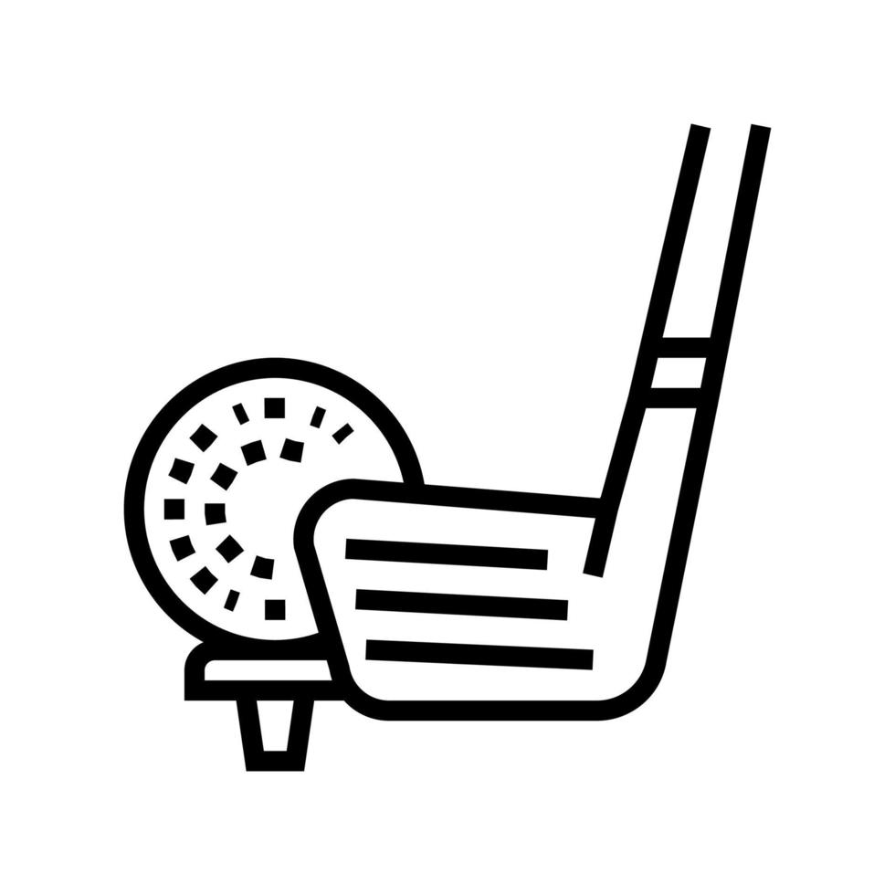 golf game line icon vector illustration