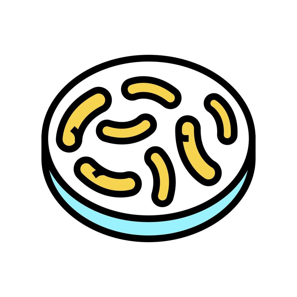 gut bacteria color icon vector illustration