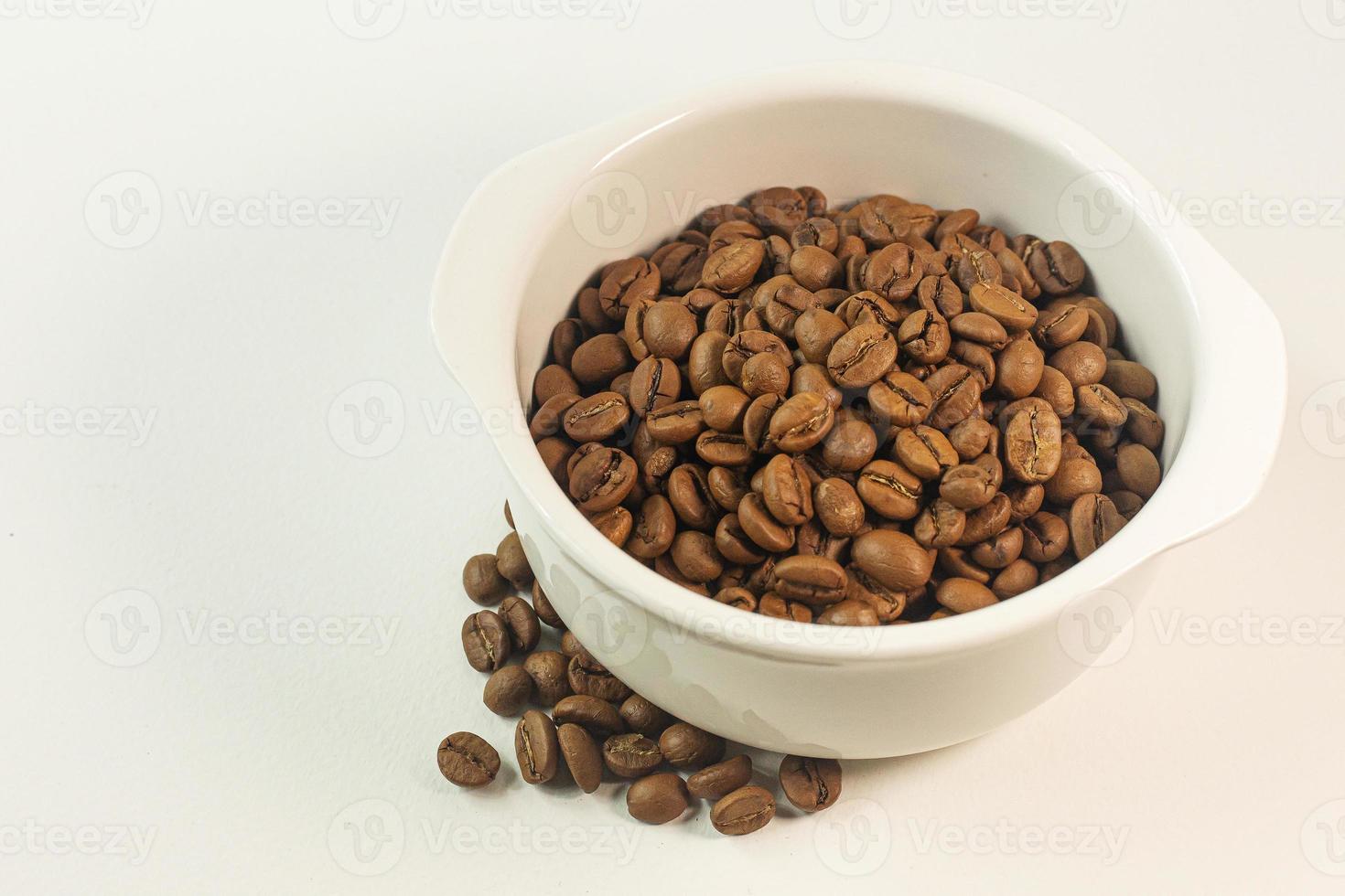 coffee beans dry process close up image. photo