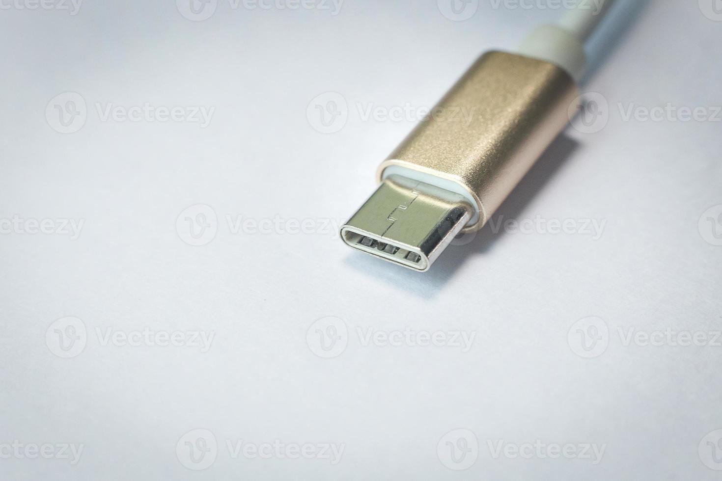 cable usb type c it connection device close up image. photo