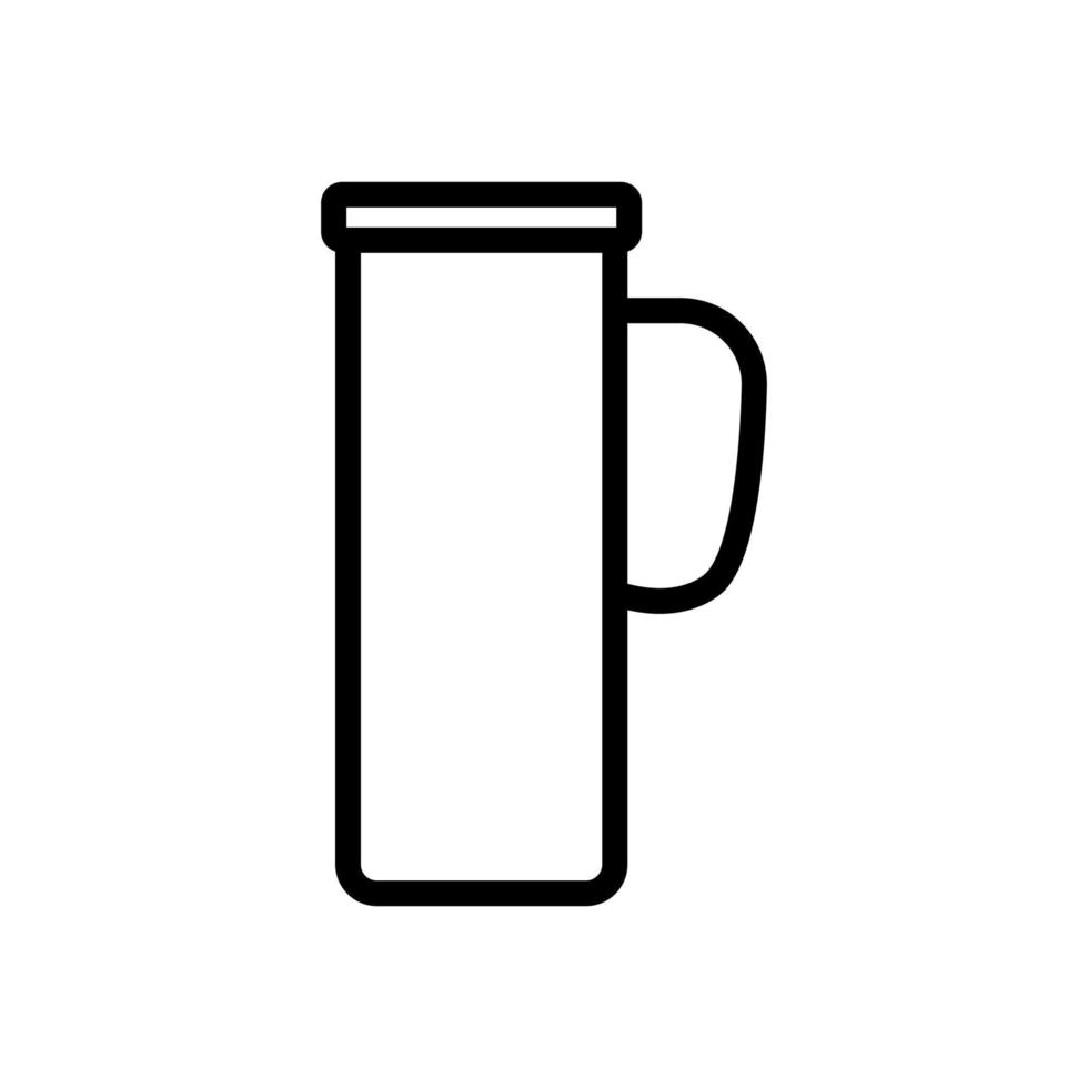 camping stainless cup icon vector outline illustration