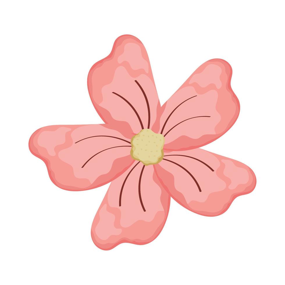 pink flower garden vector