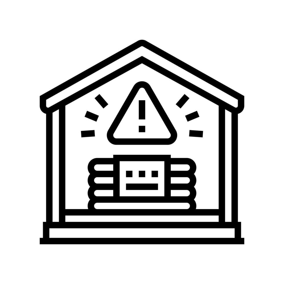 controlled implosions dynamite line icon vector illustration