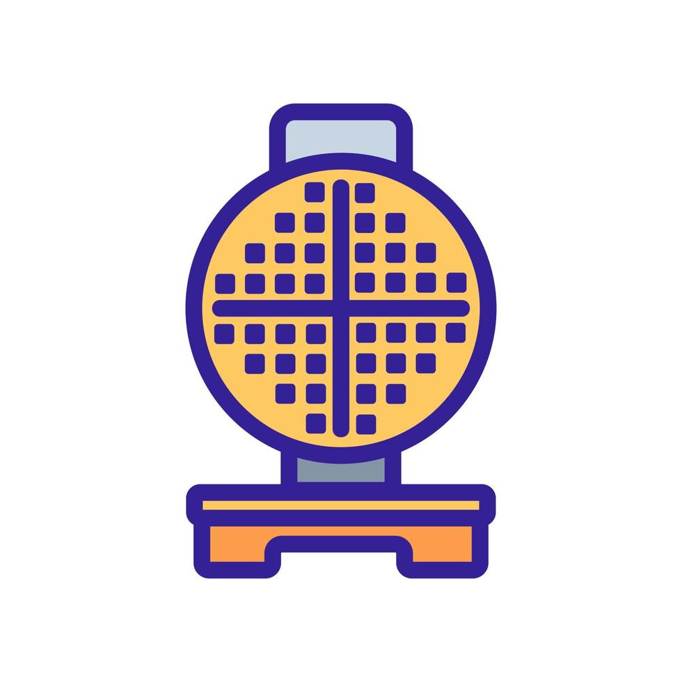 waffle iron icon vector outline illustration