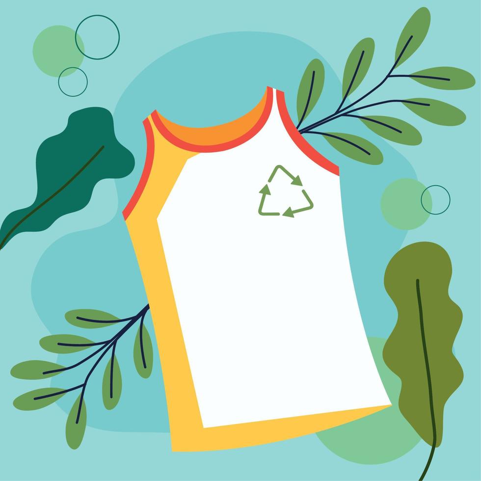 ecology female blouse fashion vector