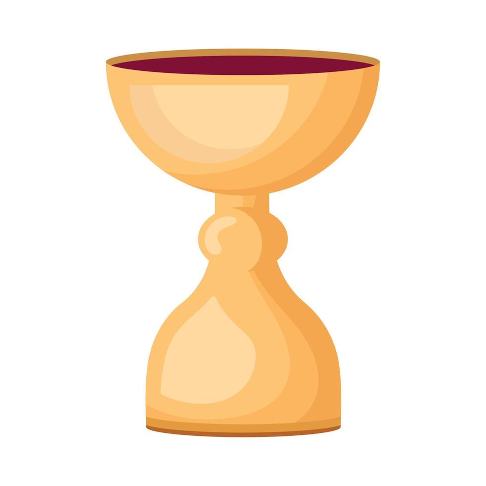 golden chalice cup vector