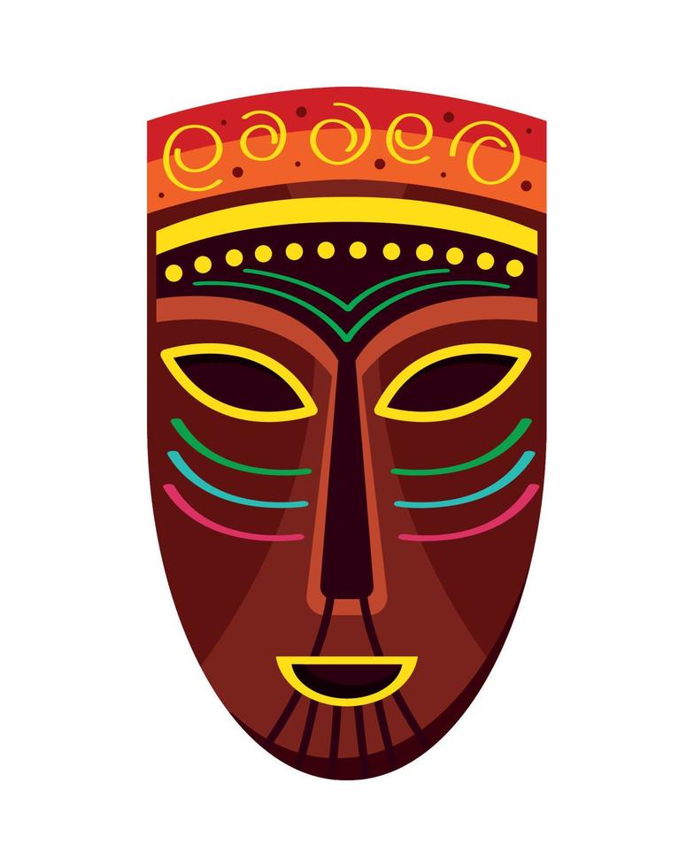 escudo de la cultura africana vector