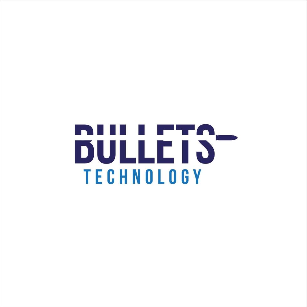 bullets technology logo concept illustration vector