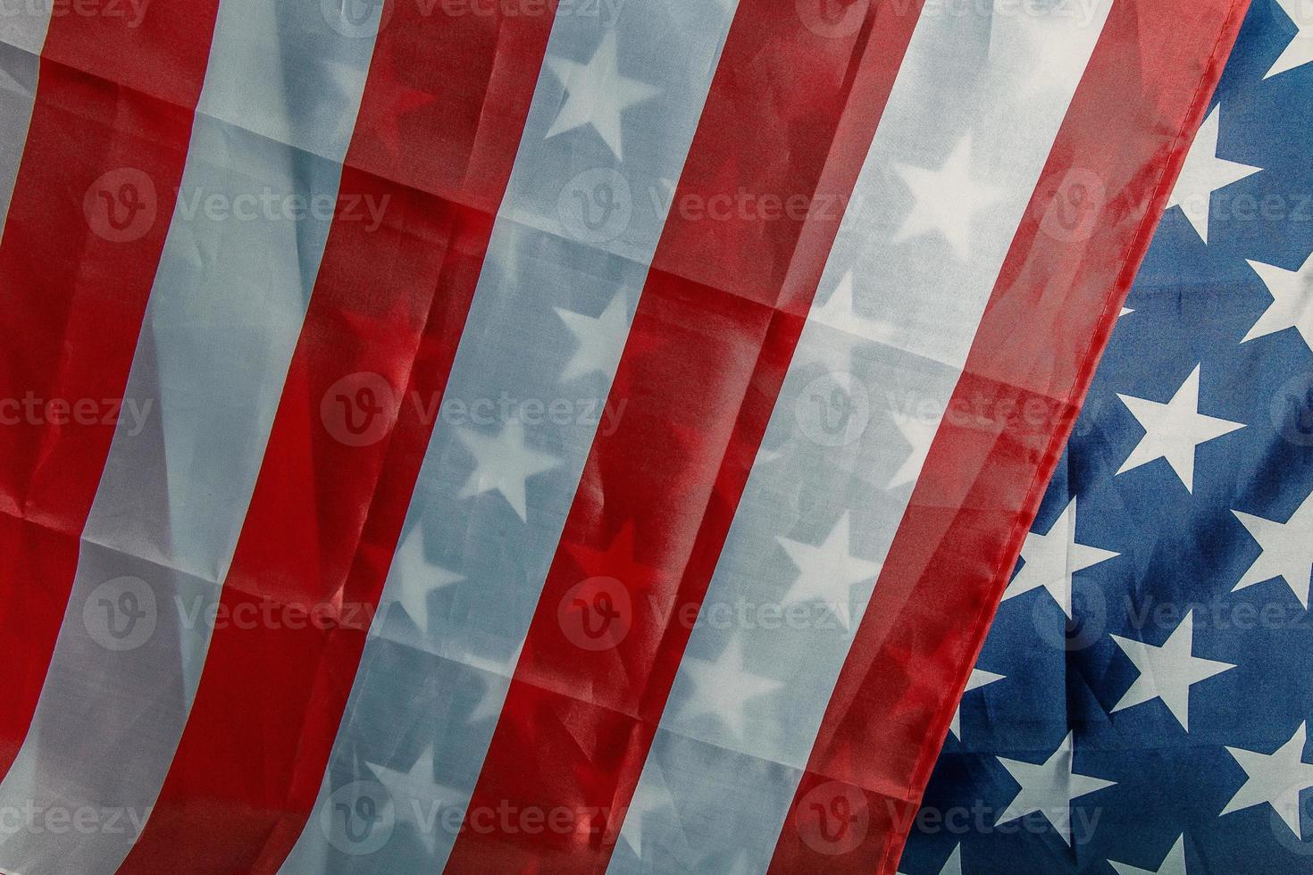 united states of America flag abstract background. photo