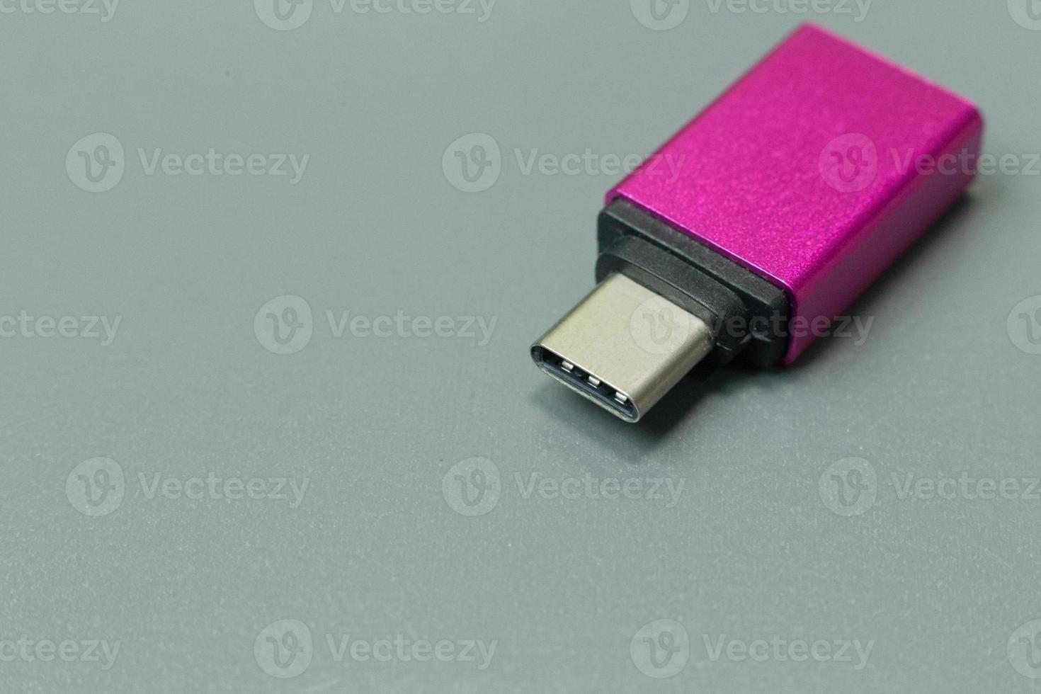 cable usb type c it connection device close up image. photo