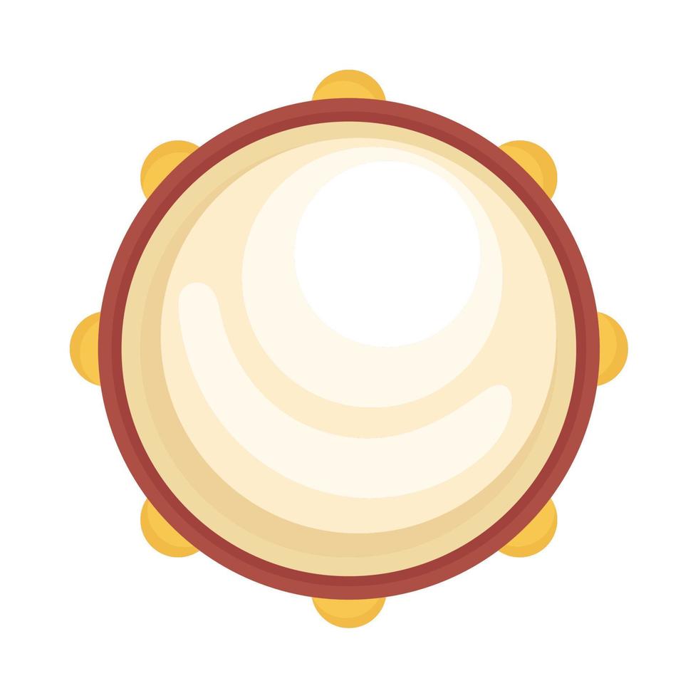 tambourine musical instrument vector