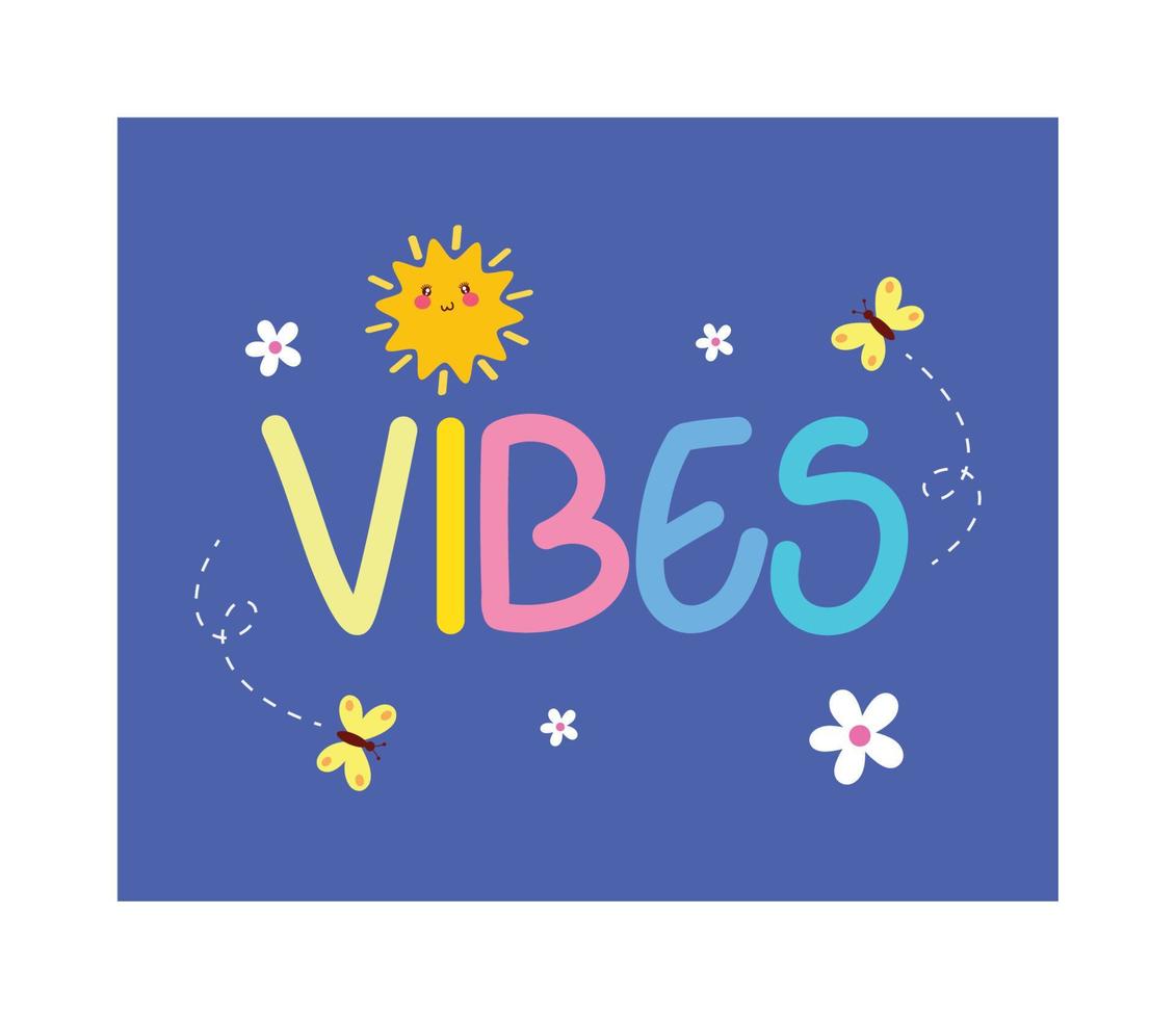 vibes mini poster vector